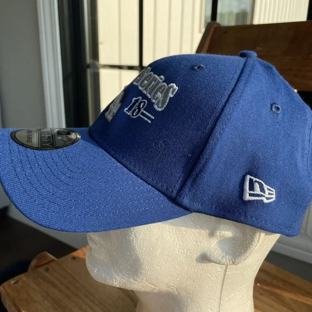 NWT New Era 39Thirty Stretch Hat; L - XL; Los Angeles Dodgers World Series 2018